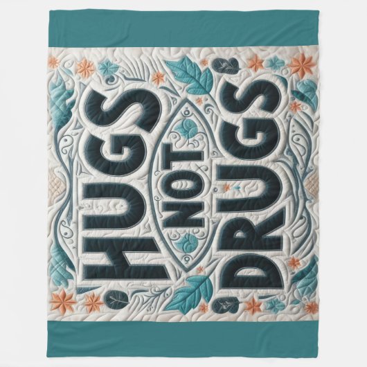 Quiltierte Schläger, nicht Drogen-Design Fleecedecke (Vorderseite)