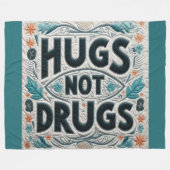 Quiltierte Schläger, nicht Drogen-Design Fleecedecke (Vorderseite (Horizontal))