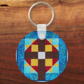 Quiltierte Schlüsselkette Schlüsselanhänger (Vorderseite)