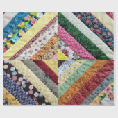 Quiltiertes Druckmuster Geschenkpapier (Flach)