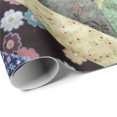 Quiltiertes Druckmuster Geschenkpapier (Rolleneckpunkt)