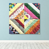 Quiltiertes Druckmuster Leinwanddruck (Insitu (Holzboden))
