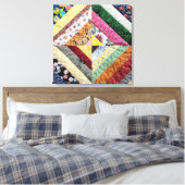 Quiltiertes Druckmuster Leinwanddruck (Insitu (Schlafzimmer))