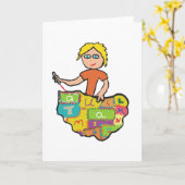 Quiltierung Karte (Gelbe Blume)