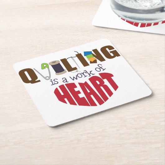 Quiltierung Rechteckiger Pappuntersetzer (angewinkelt)