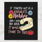 Quiltierung Weinetikett (Einzelnes Label)