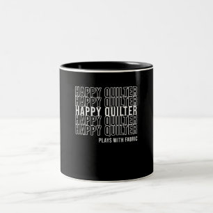 Quiltierungen für lustige Quiltierungen mit Stoff Zweifarbige Tasse