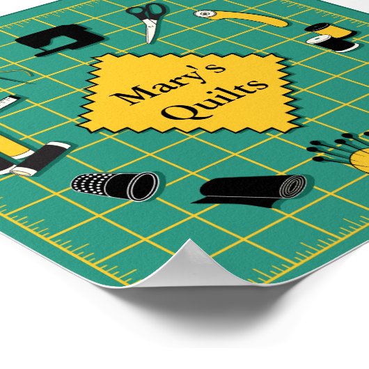 Quiltime Anpassen des Labels Poster (Ecke)