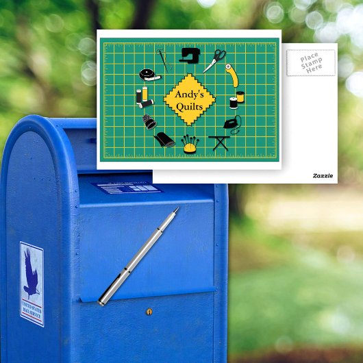 Quiltime Anpassen des Labels Postkarte