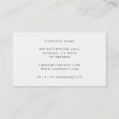 Quilting And Patchwork Design Visitenkarte (Rückseite)