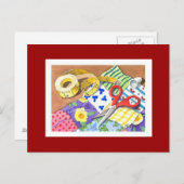 Quilting-Begriffe Postkarte (Vorne/Hinten)