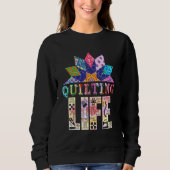 Quilting-Blume Sweatshirt (Vorderseite)