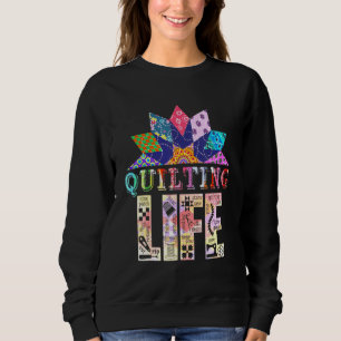 Quilting-Blume Sweatshirt