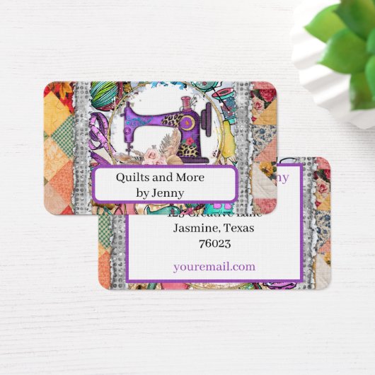 Quilting Business Card (Schreibtisch)