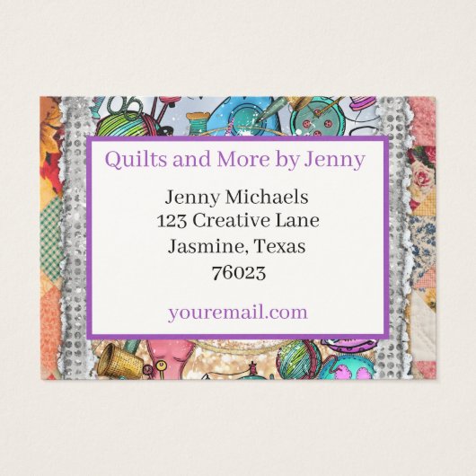 Quilting Business Card (Rückseite)