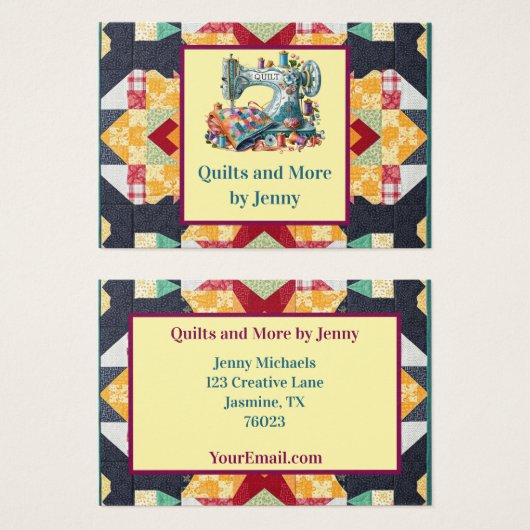Quilting Business Card (Vorne & Hinten)