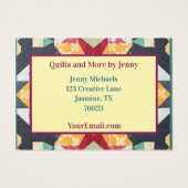 Quilting Business Card (Rückseite)