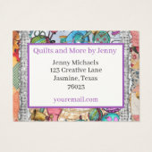 Quilting Business Card (Rückseite)