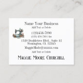 Quilting Business Card Visitenkarte (Rückseite)