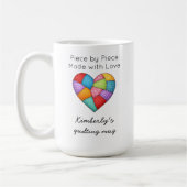 Quilting Colorful Patchwork Heart Sewing Kaffeetasse (Links)