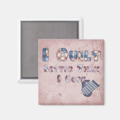 Quilting Cook Magnet (Vorderseite/Rückseite)