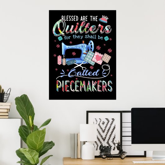 Quilting | Die Stilllegung für sie wird aufgerufen Poster (Heimbüro)