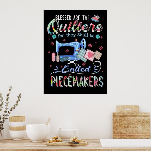 Quilting | Die Stilllegung für sie wird aufgerufen Poster (Küche)