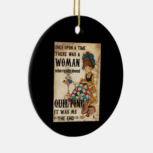 Quilting | Es war das Ende von mir Keramik Ornament (Rechts)