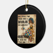 Quilting | Es war das Ende von mir Keramik Ornament (Links)