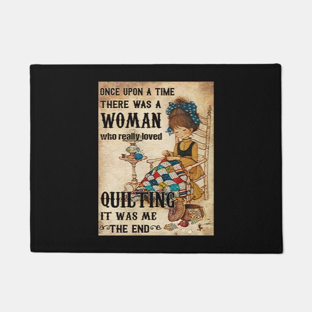 Quilting| Es war mir das Ende Fußmatte (Vorderseite)