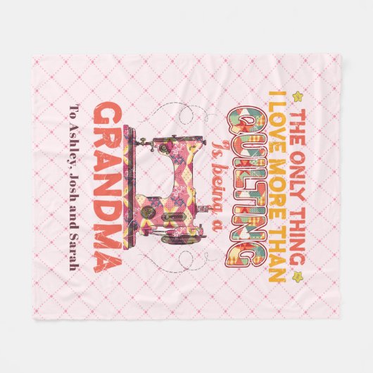 Quilting für Oma Fleecedecke (Vorderseite (Horizontal))