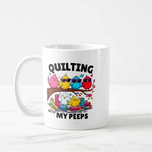 Quilting Hanging With My Funny Women Toddler Kids Kaffeetasse (Links)