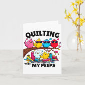 Quilting Hanging With My Funny Women Toddler Kids Karte (Gelbe Blume)