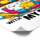 Quilting Hanging With My Funny Women Toddler Kids Poster (Ecke)