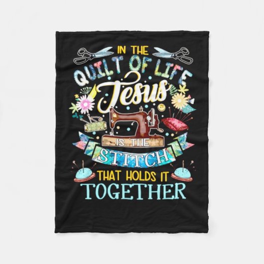 Quilting| Im Leben Jesus Fleecedecke (Vorderseite)