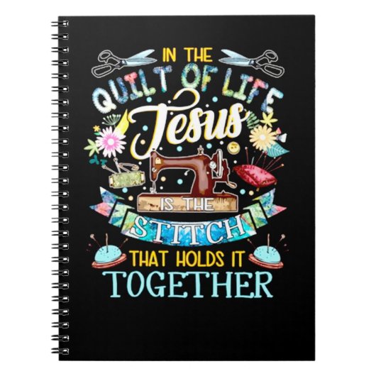 Quilting | Im Leben Jesus Notizblock (Vorderseite)