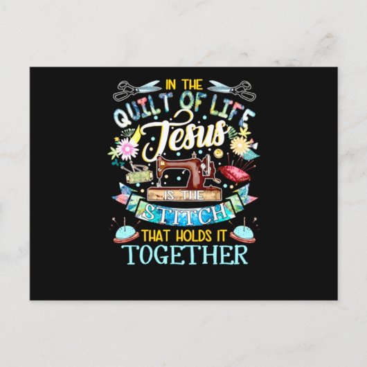 Quilting | Im Leben Jesus Postkarte (Vorderseite)