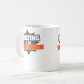 Quilting Is My Superpower 	 Quilting Grandma Shirt Kaffeetasse (Vorderseite Links)