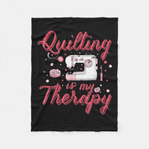Quilting ist meine Therapie Geburtstagsgeschenke Fleecedecke