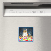 Quilting-Katz- und Mausmagnet Magnet (In Situ (Geschirrspüler))