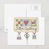 Quilting merchandise postkarte (Vorne/Hinten)