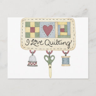 Quilting merchandise postkarte