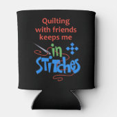 Quilting mit Freunden Dosenkühler (Rückseite)