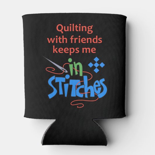 Quilting mit Freunden Dosenkühler (Rückseite)