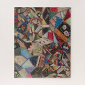 Quilting Patchwork - farbiges Collage Pattern Puzzle (Vertikal)