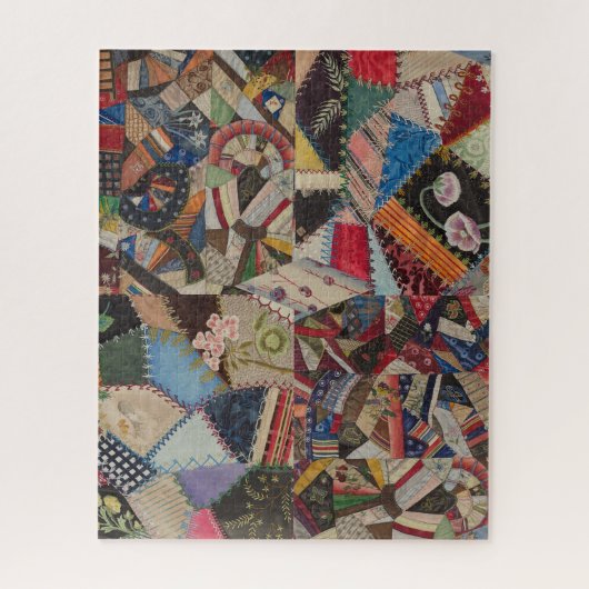 Quilting Patchwork - farbiges Collage Pattern Puzzle (Vertikal)