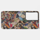 Quilting Patchwork - farbiges Collage Pattern Samsung Galaxy Hülle (Rückseite (Horizontal))