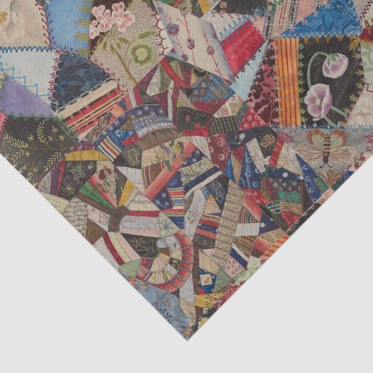 Quilting Patchwork - farbiges Collage Pattern Seidenpapier (Ausschnitt)