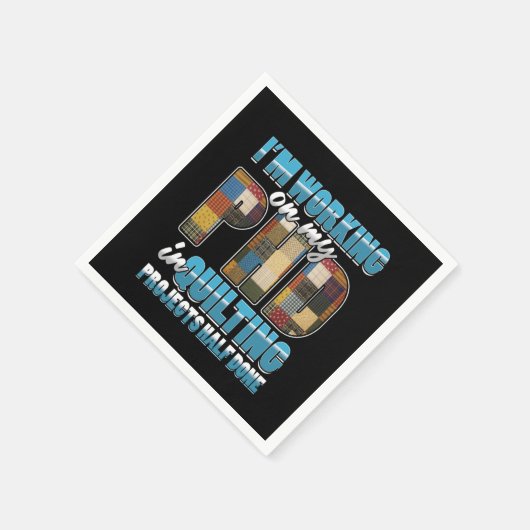 Quilting Project Quilt Sewing Machine Crafting Gif Serviette (Ecke)