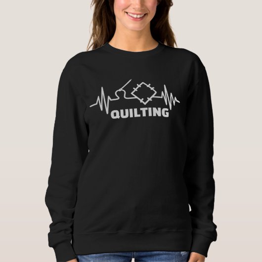 Quilting Puls Premium| Funny Quilting Lovers Sweatshirt (Vorderseite)